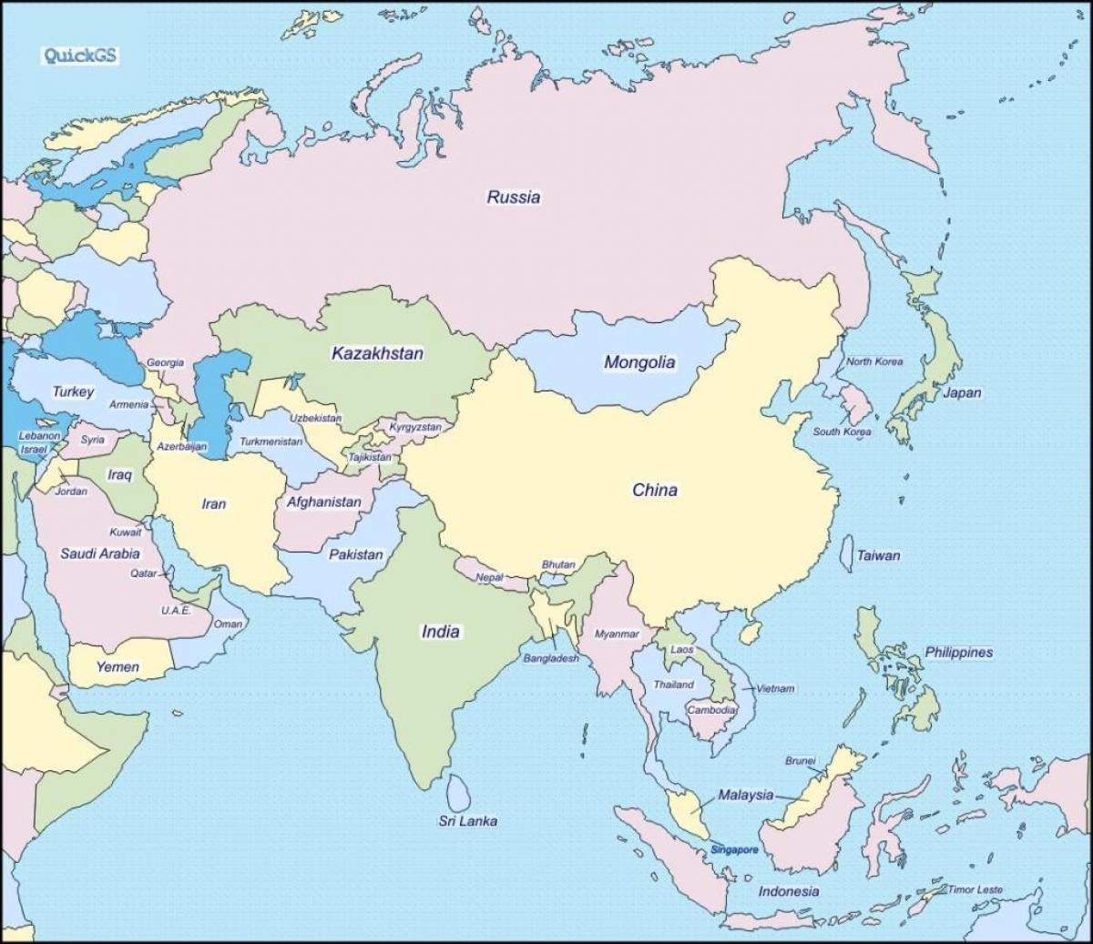 map of Sri Lanka and surrounding countries