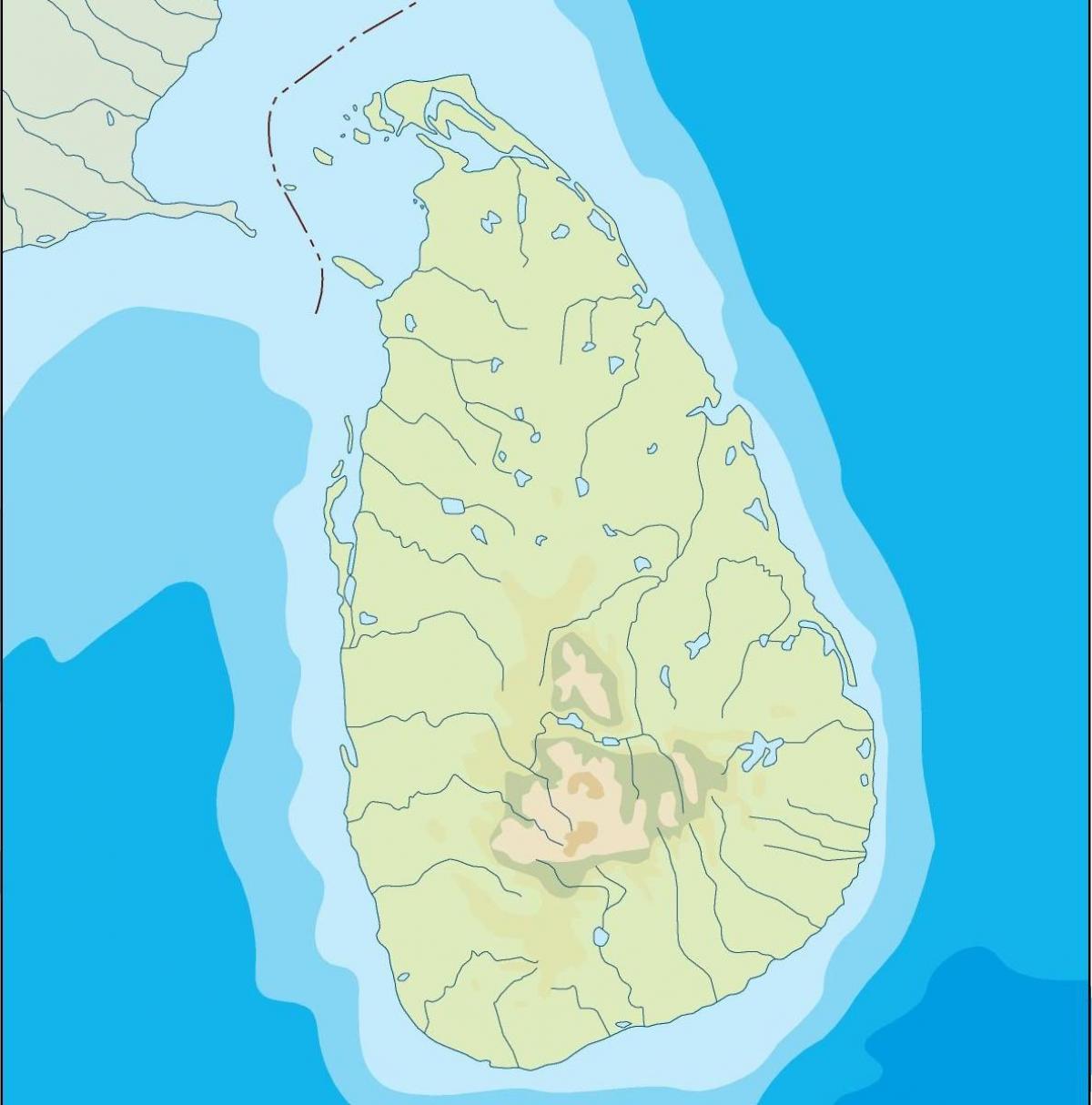 Sri Lanka vector map