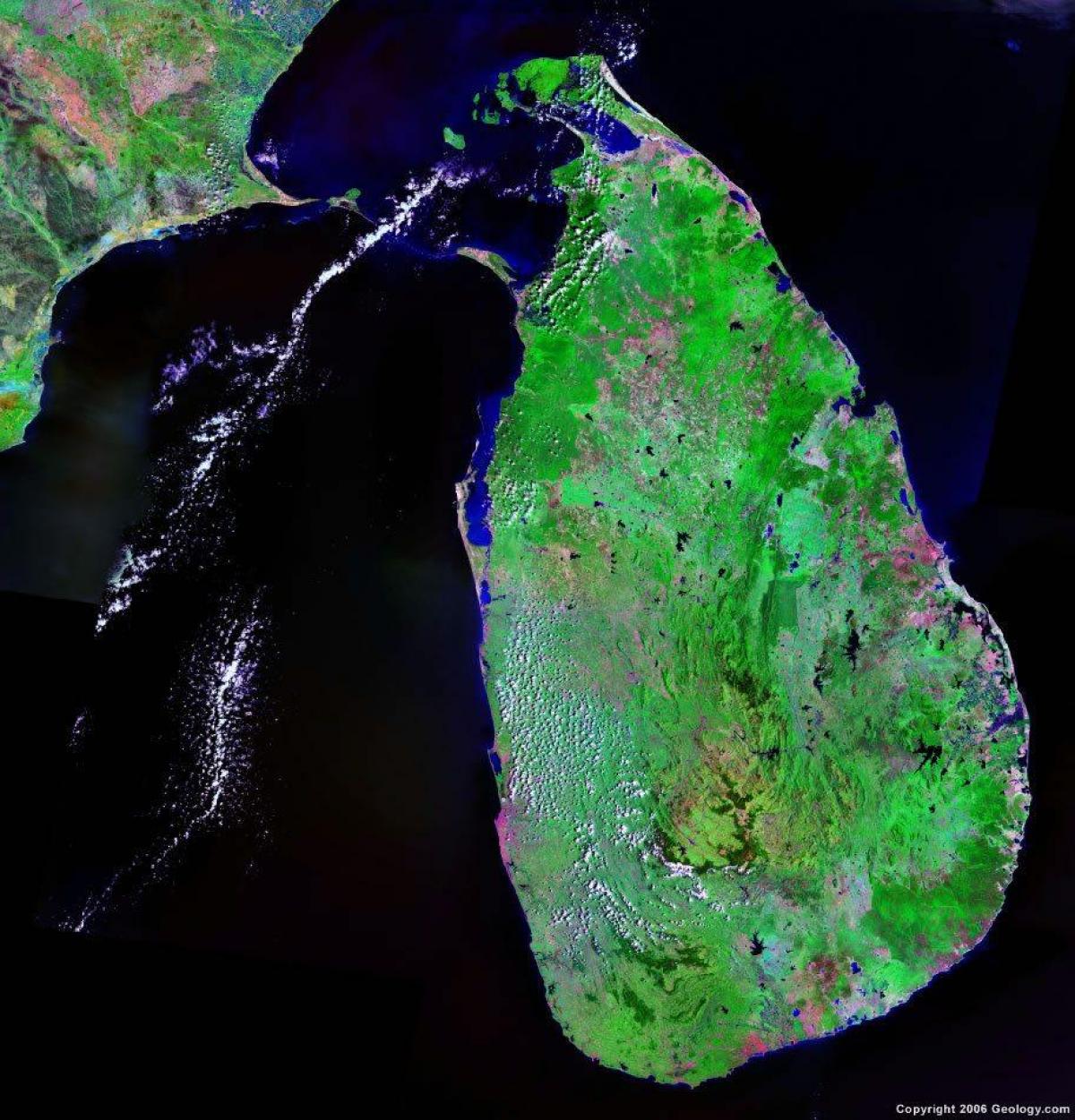 live satellite map of Sri Lanka