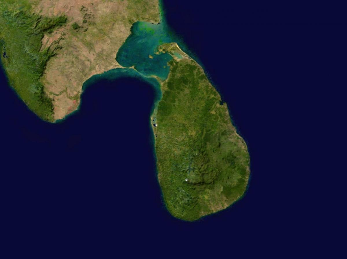 online satellite map of Sri Lanka