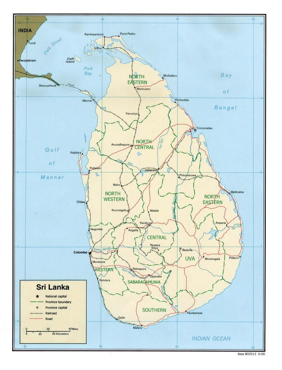 map of world's end Sri Lanka