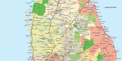 Sri Lanka ampara district map