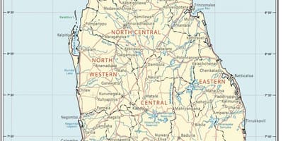 Sri Lanka root map