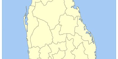 Map of down south Sri Lanka