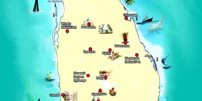 Map of jaffna Sri Lanka