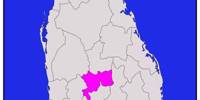 Kandy in Sri Lanka map