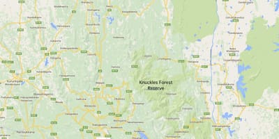 Map of knuckles Sri Lanka