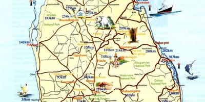 Sri Lankan tuwarisam map