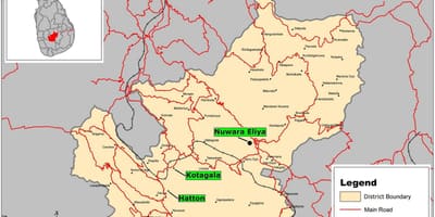 Map of riverston Sri Lanka