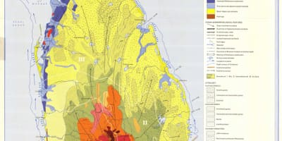 Map of soil map of Sri Lanka
