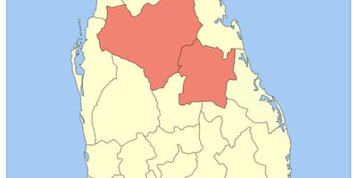 Central province Sri Lanka map