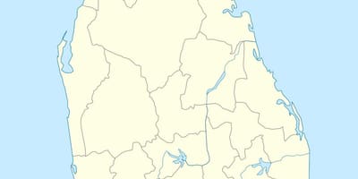 Map of Sri Lanka divisional secretariat