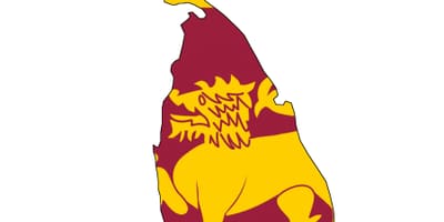 Map of Sri Lanka flag