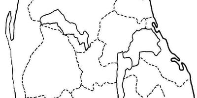 Map of Sri Lanka map line drawing