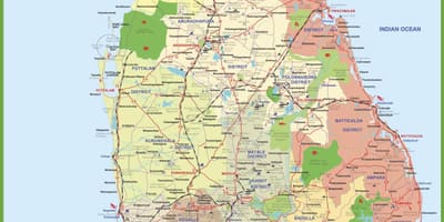 Map of Sri Lanka map picture