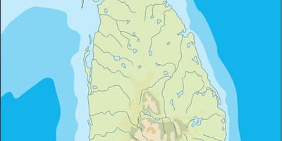 Sri Lanka vector map