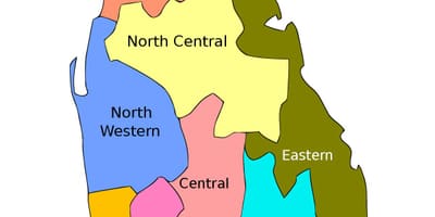 Map of Sri Lanka palath