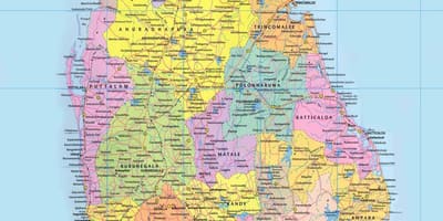 Map of Sri Lanka road map sinhala