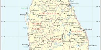 Sri Lanka road map distance calculator