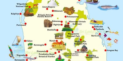 Map unawatuna Sri Lanka